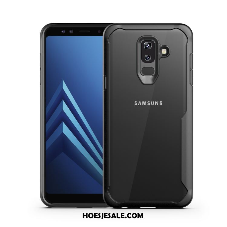 Samsung Galaxy A6+ Hoesje Bedrijf Bescherming Eenvoudige Ster Doorzichtig Online