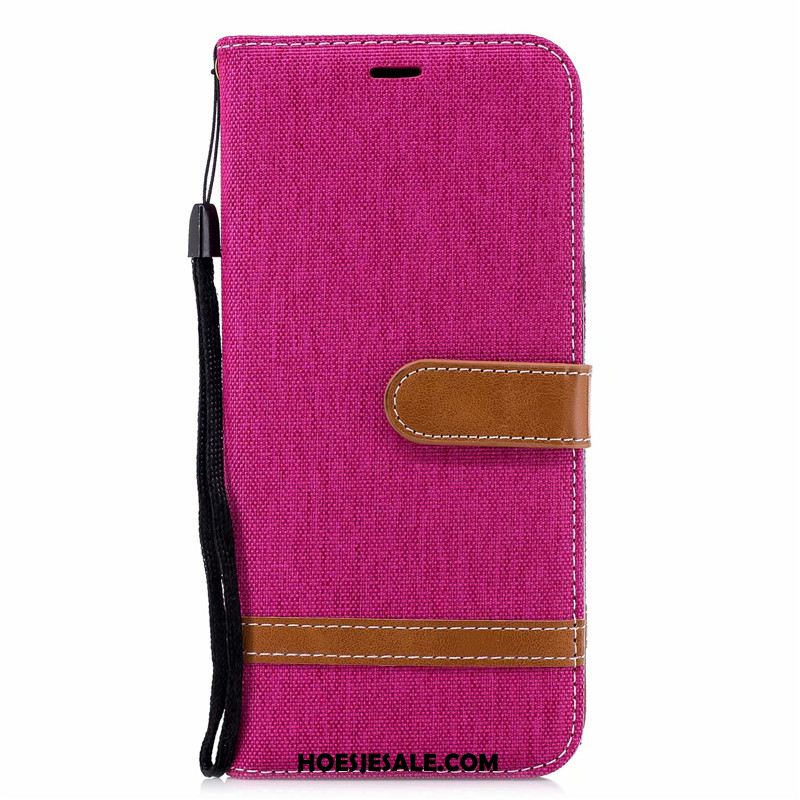 Samsung Galaxy A6+ Hoesje Donkerblauw Hoes Folio Ster Mobiele Telefoon Winkel