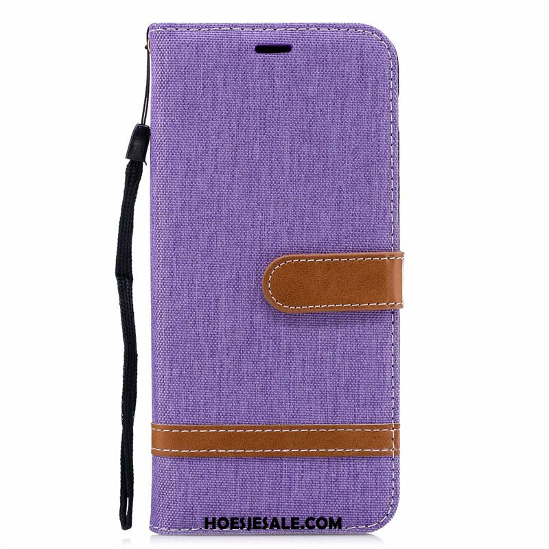 Samsung Galaxy A6+ Hoesje Donkerblauw Hoes Folio Ster Mobiele Telefoon Winkel