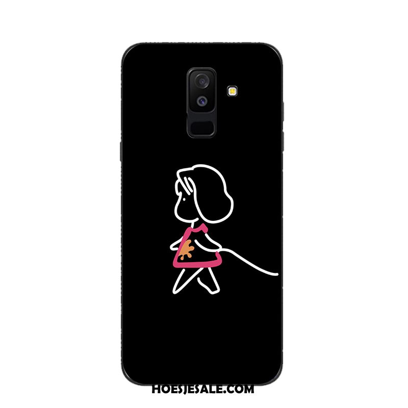 Samsung Galaxy A6+ Hoesje Mooie Lovers Mobiele Telefoon Siliconen Trendy Merk Sale