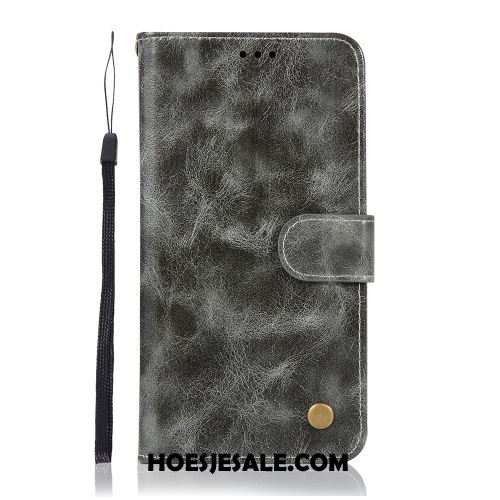 Samsung Galaxy A6+ Hoesje Portemonnee Bescherming Mobiele Telefoon Rood Folio Goedkoop