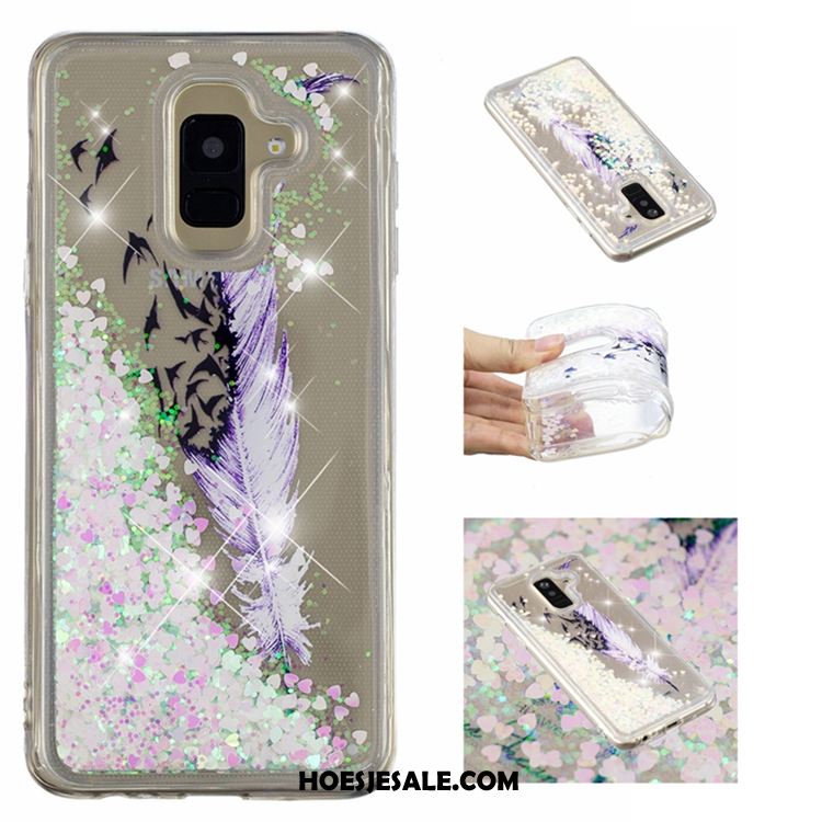 Samsung Galaxy A6 Hoesje Siliconen Anti-fall Mobiele Telefoon Purper All Inclusive Kopen