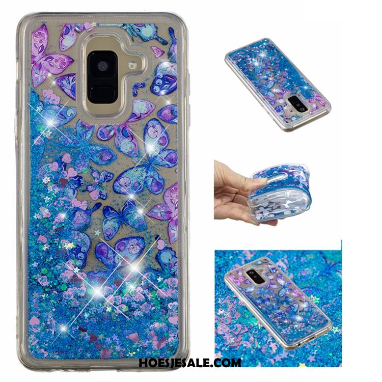 Samsung Galaxy A6 Hoesje Siliconen Anti-fall Mobiele Telefoon Purper All Inclusive Kopen