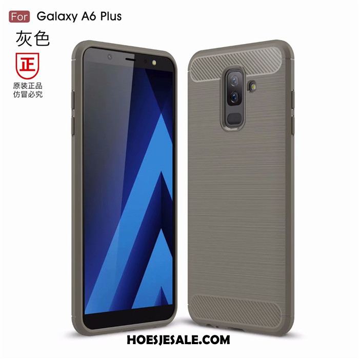 Samsung Galaxy A6+ Hoesje Siliconen Anti-fall Mobiele Telefoon Zacht All Inclusive Goedkoop