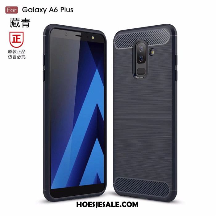 Samsung Galaxy A6+ Hoesje Siliconen Anti-fall Mobiele Telefoon Zacht All Inclusive Goedkoop