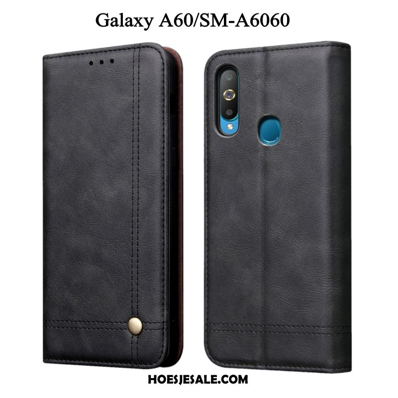 Samsung Galaxy A60 Hoesje All Inclusive Rood Folio Mobiele Telefoon Leren Etui Aanbiedingen