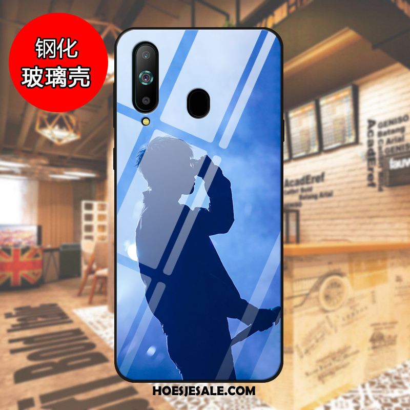 Samsung Galaxy A60 Hoesje Blauw Ster Pas Gehard Glas Mobiele Telefoon Online