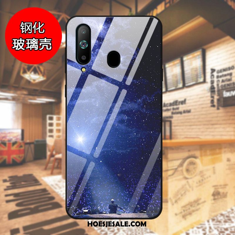 Samsung Galaxy A60 Hoesje Blauw Ster Pas Gehard Glas Mobiele Telefoon Online