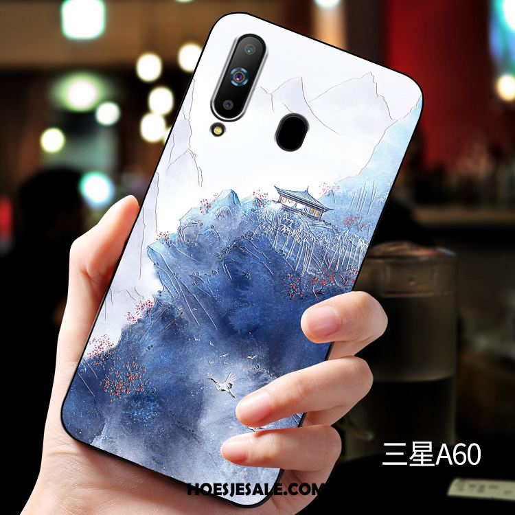 Samsung Galaxy A60 Hoesje Mobiele Telefoon Rood Siliconen Hoes Ster Sale