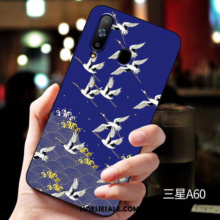 Samsung Galaxy A60 Hoesje Mobiele Telefoon Rood Siliconen Hoes Ster Sale