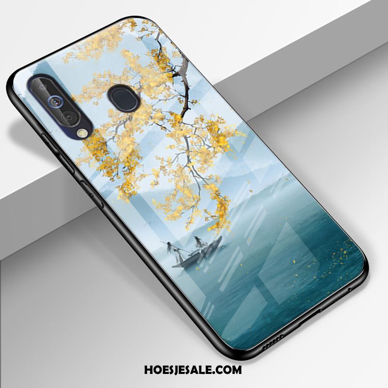 Samsung Galaxy A60 Hoesje Sterrenhemel Hoes Lovers Glas Pas Sale