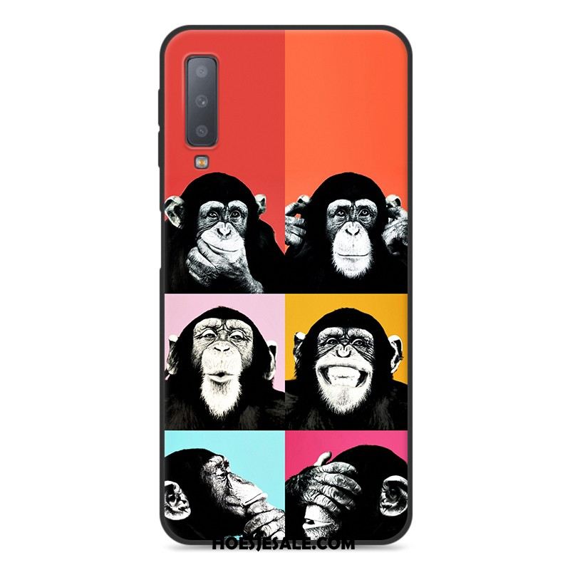 Samsung Galaxy A7 2018 Hoesje Groen Hoes Scheppend Ster Lovers Online