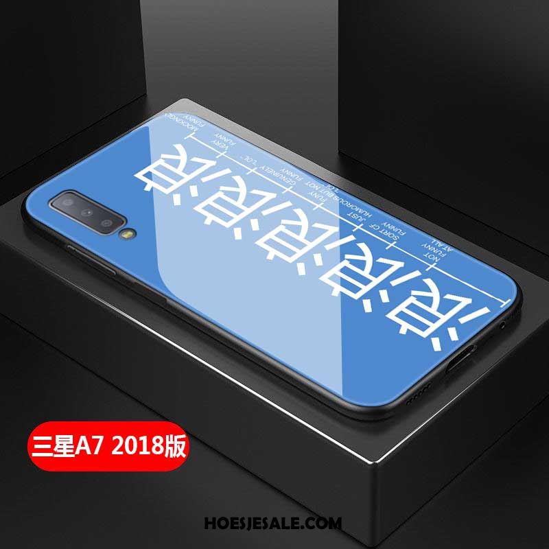 Samsung Galaxy A7 2018 Hoesje Hoes Gehard Glas Bescherming Anti-fall Lovers Aanbiedingen