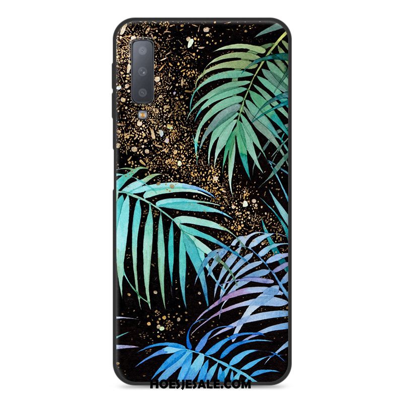 Samsung Galaxy A7 2018 Hoesje Mobiele Telefoon Anti-fall Bescherming Zwart Ster Goedkoop