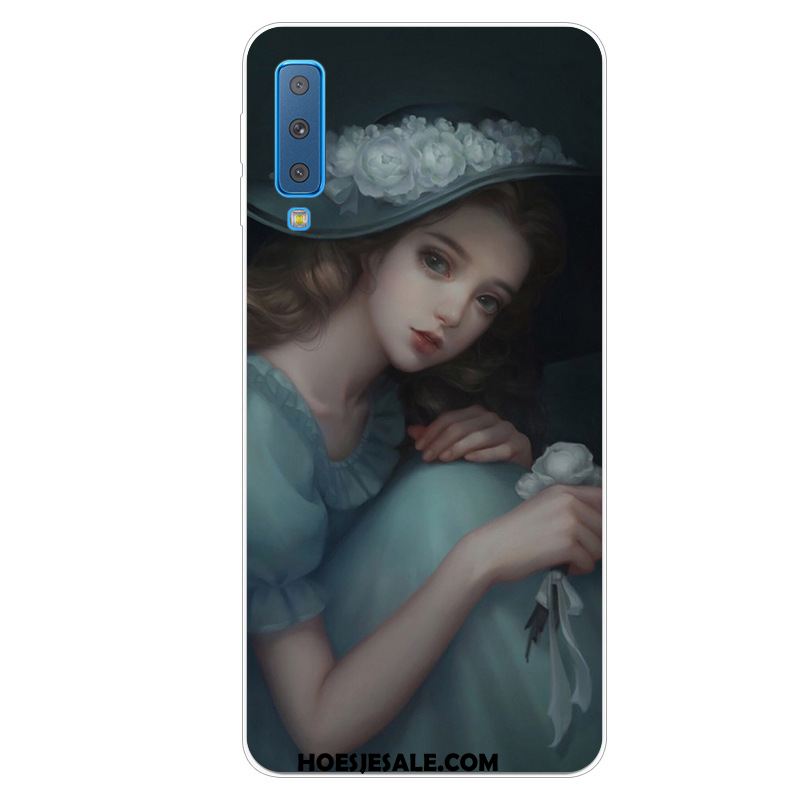 Samsung Galaxy A7 2018 Hoesje Net Red Geschilderd Persoonlijk Kunst Mobiele Telefoon Sale