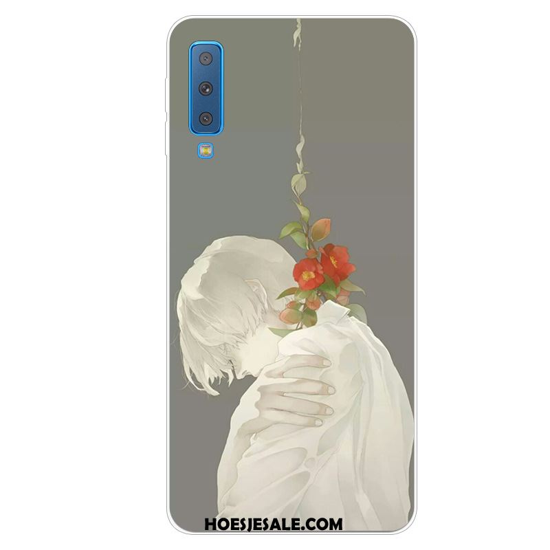 Samsung Galaxy A7 2018 Hoesje Net Red Geschilderd Persoonlijk Kunst Mobiele Telefoon Sale