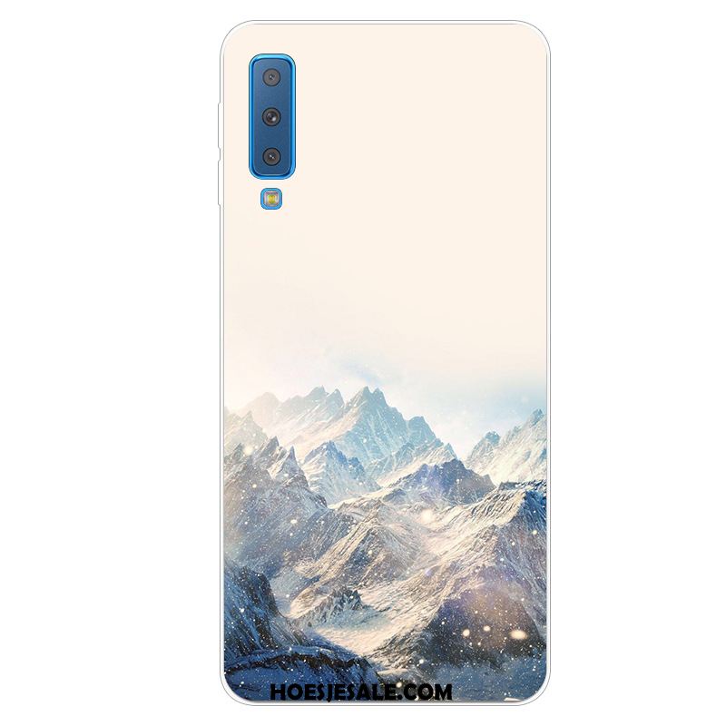 Samsung Galaxy A7 2018 Hoesje Siliconen Spotprent Eenvoudige Zacht Mobiele Telefoon Online