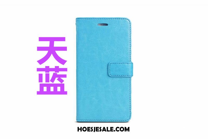 Samsung Galaxy A7 2018 Hoesje Skärmskydd Leren Etui Diepe Kleur Folio Hoes Sale