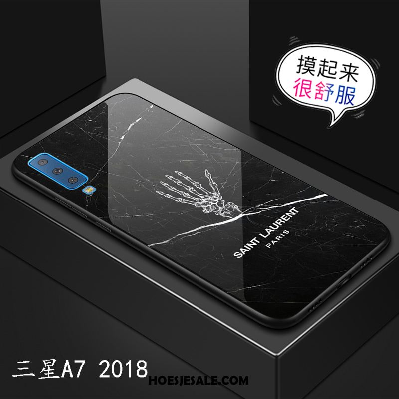Samsung Galaxy A7 2018 Hoesje Spiegel Glas Hoes Anti-fall Mobiele Telefoon Kopen