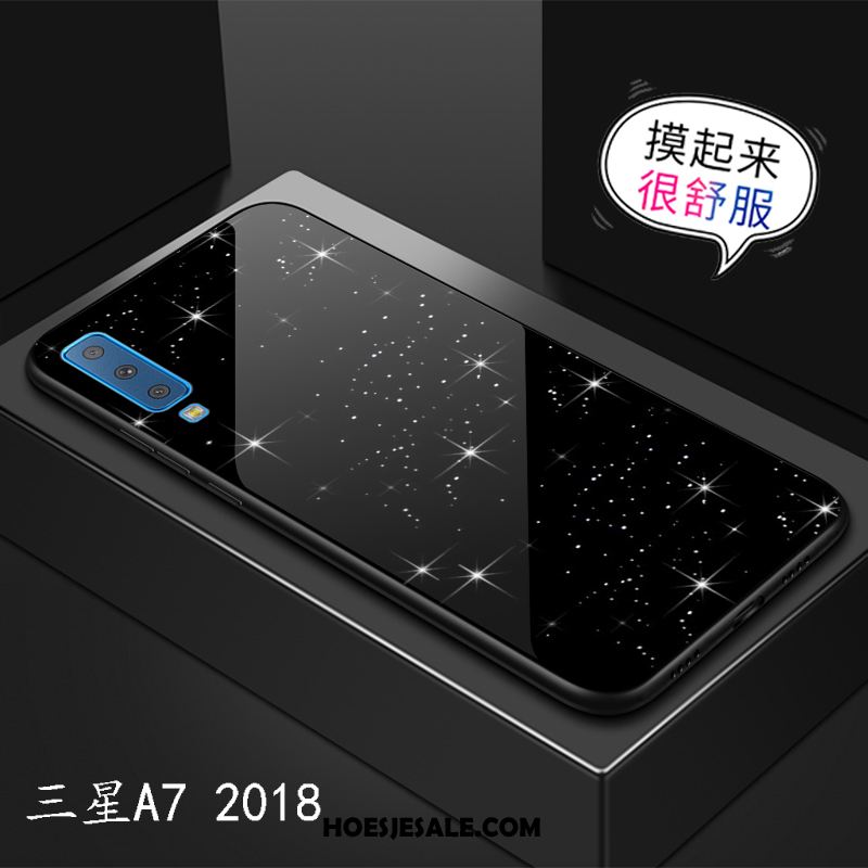 Samsung Galaxy A7 2018 Hoesje Spiegel Glas Hoes Anti-fall Mobiele Telefoon Kopen