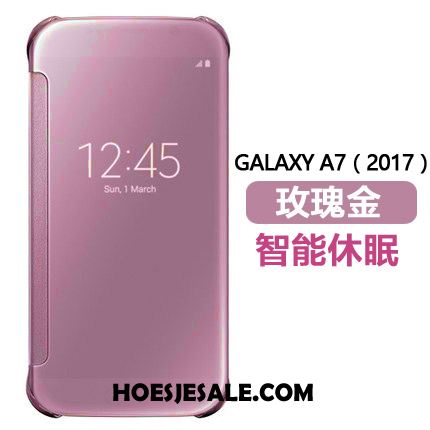 Samsung Galaxy A7 2018 Hoesje Spiegel Mobiele Telefoon Hoes Ster Folio Sale