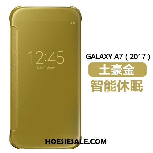 Samsung Galaxy A7 2018 Hoesje Spiegel Mobiele Telefoon Hoes Ster Folio Sale