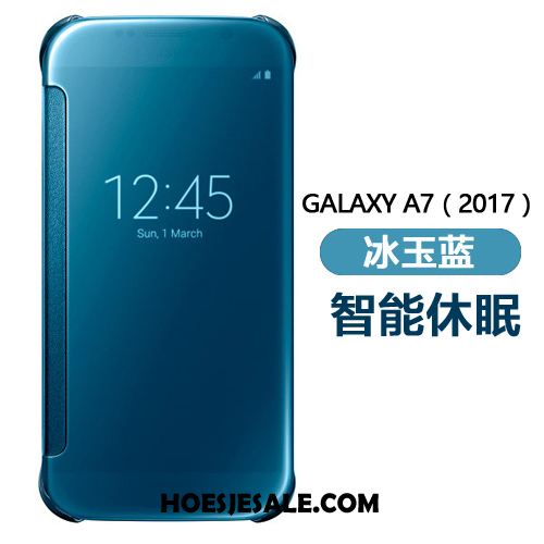 Samsung Galaxy A7 2018 Hoesje Spiegel Mobiele Telefoon Hoes Ster Folio Sale