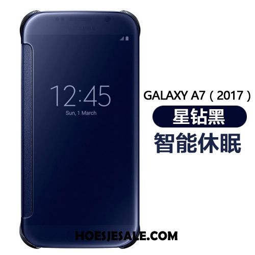 Samsung Galaxy A7 2018 Hoesje Spiegel Mobiele Telefoon Hoes Ster Folio Sale