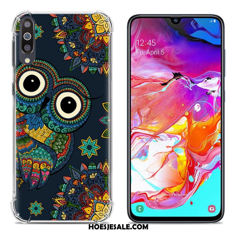 Samsung Galaxy A70 Hoesje Gasbag Zacht Purper Scheppend Ster Kopen