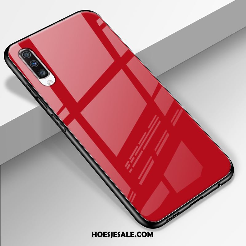 Samsung Galaxy A70 Hoesje Glas Anti-fall Ster Rood Persoonlijk Online