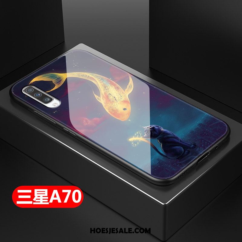 Samsung Galaxy A70 Hoesje Mode Siliconen Anti-fall Bescherming Trendy Merk Kopen