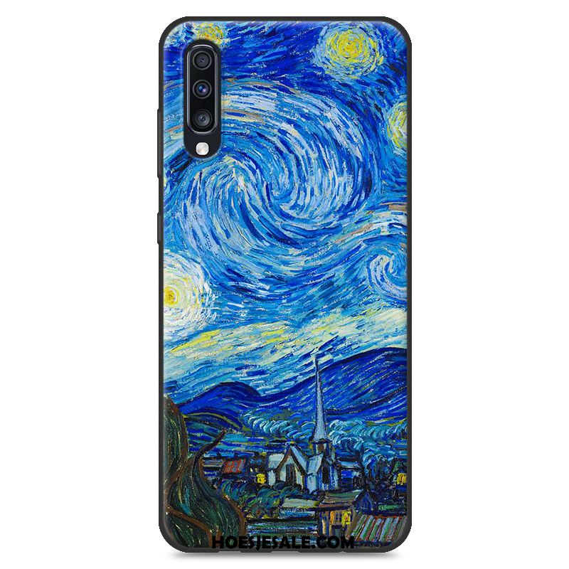 Samsung Galaxy A70 Hoesje Ster Blauw Mobiele Telefoon Bescherming Landschap Sale