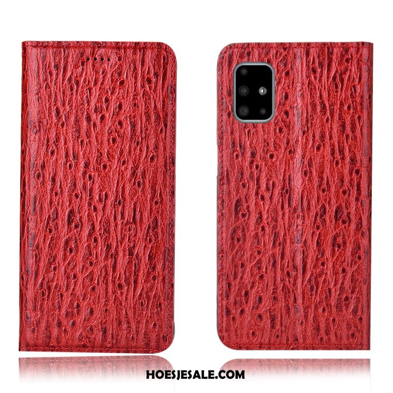 Samsung Galaxy A71 Hoesje Folio Ster Rood All Inclusive Patroon Online