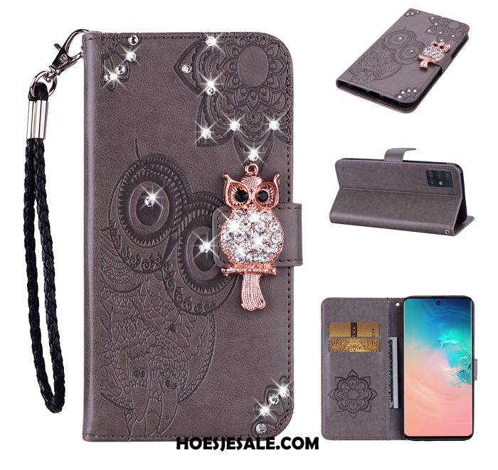 Samsung Galaxy A71 Hoesje Mobiele Telefoon Bescherming Hoes Folio Met Strass Sale