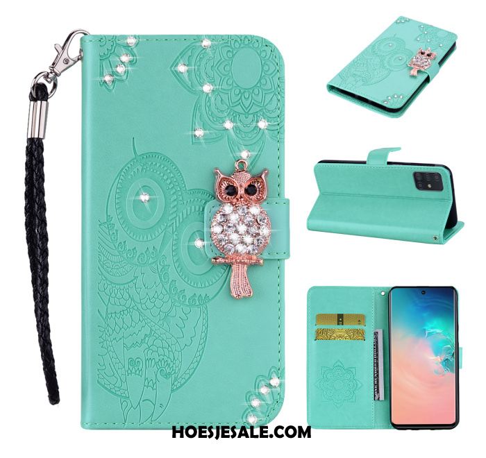 Samsung Galaxy A71 Hoesje Mobiele Telefoon Bescherming Hoes Folio Met Strass Sale