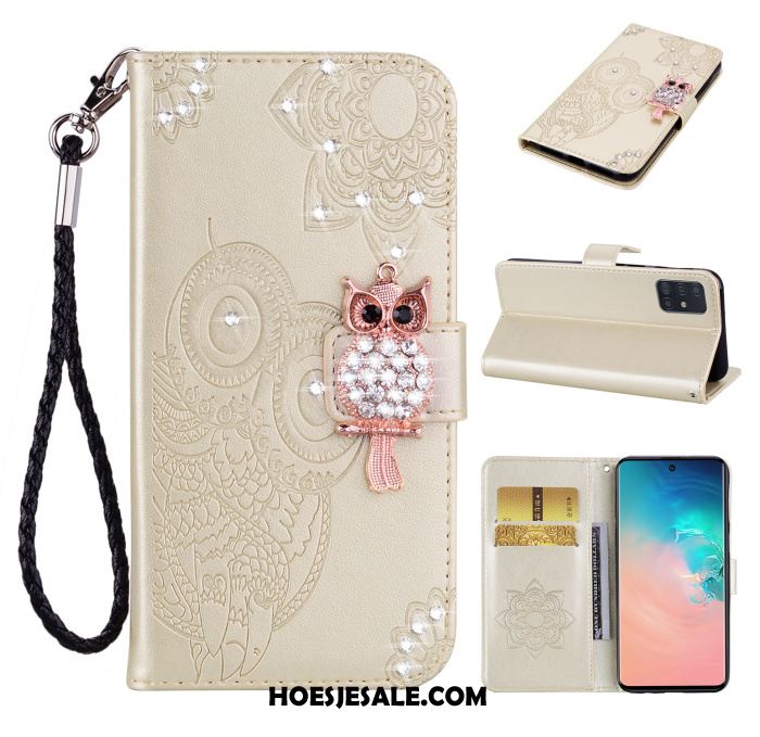 Samsung Galaxy A71 Hoesje Mobiele Telefoon Bescherming Hoes Folio Met Strass Sale