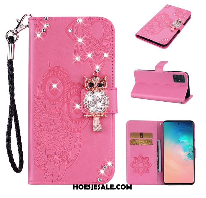 Samsung Galaxy A71 Hoesje Mobiele Telefoon Bescherming Hoes Folio Met Strass Sale