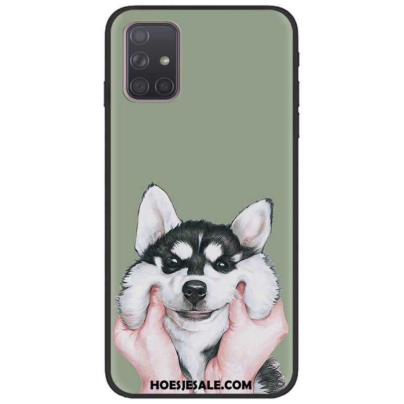 Samsung Galaxy A71 Hoesje Zwart Schrobben Ster Mobiele Telefoon Pu Kopen