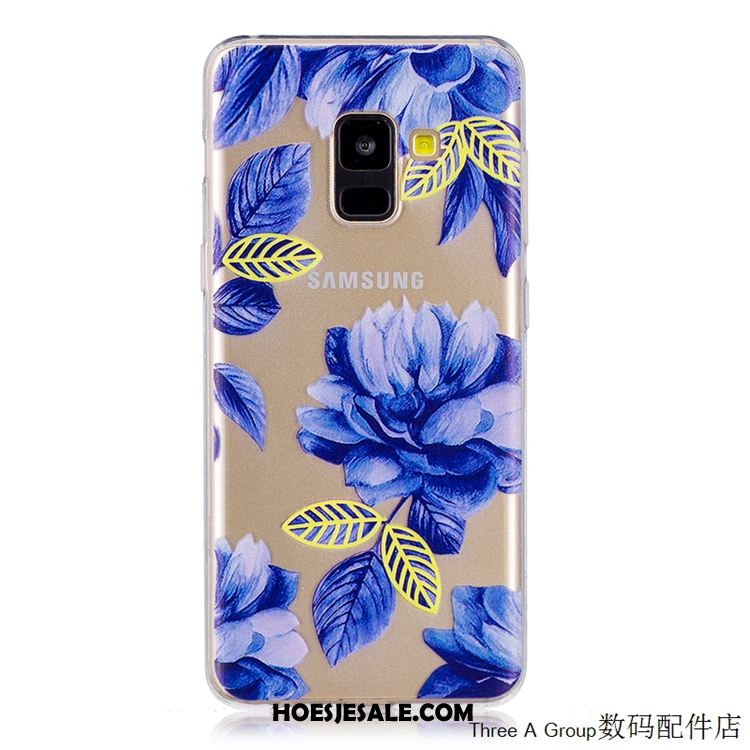 Samsung Galaxy A8 2018 Hoesje All Inclusive Groen Mobiele Telefoon Ster Doorzichtig Aanbiedingen