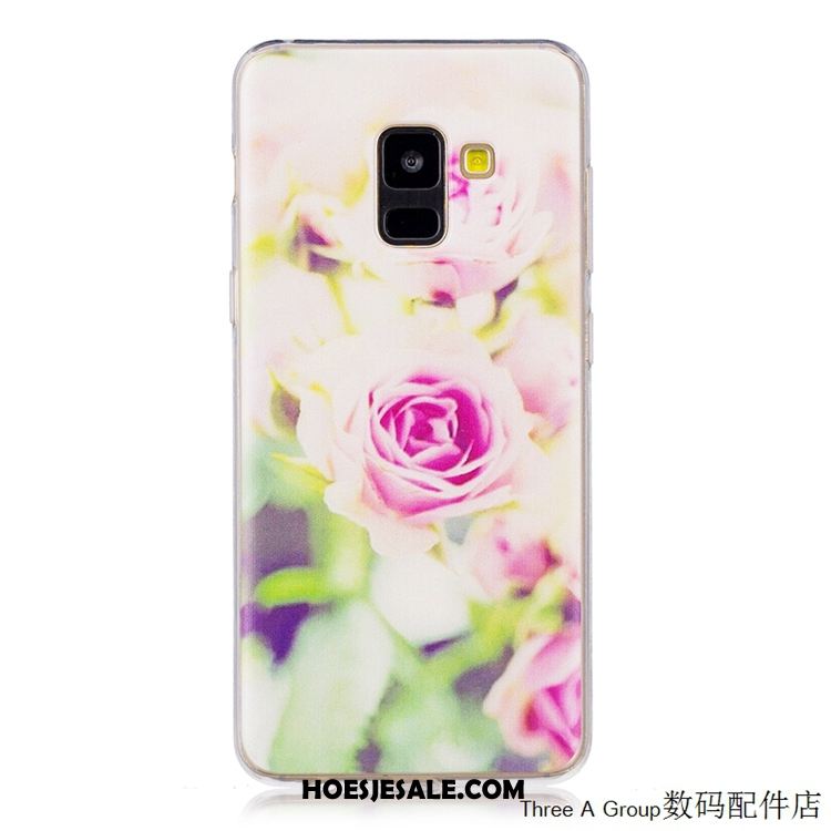 Samsung Galaxy A8 2018 Hoesje All Inclusive Groen Mobiele Telefoon Ster Doorzichtig Aanbiedingen
