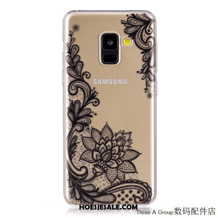 Samsung Galaxy A8 2018 Hoesje All Inclusive Groen Mobiele Telefoon Ster Doorzichtig Aanbiedingen