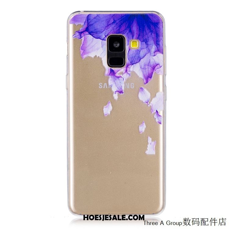 Samsung Galaxy A8 2018 Hoesje All Inclusive Groen Mobiele Telefoon Ster Doorzichtig Aanbiedingen