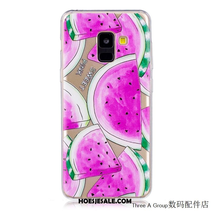 Samsung Galaxy A8 2018 Hoesje All Inclusive Groen Mobiele Telefoon Ster Doorzichtig Aanbiedingen