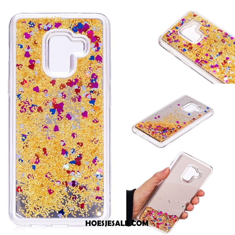 Samsung Galaxy A8 2018 Hoesje Anti-fall All Inclusive Ster Purper Mobiele Telefoon Korting