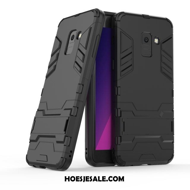 Samsung Galaxy A8 2018 Hoesje Hoes Anti-fall Grijs Mobiele Telefoon Ondersteuning Kopen