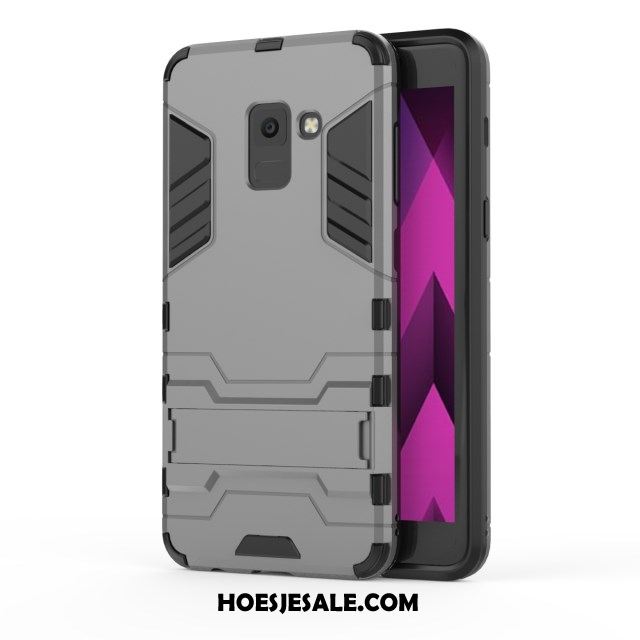 Samsung Galaxy A8 2018 Hoesje Hoes Anti-fall Grijs Mobiele Telefoon Ondersteuning Kopen