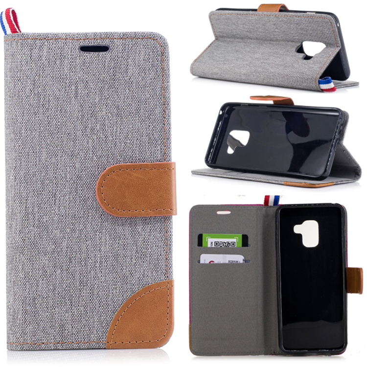 Samsung Galaxy A8 2018 Hoesje Hoes Denim Folio Mobiele Telefoon Ster Online