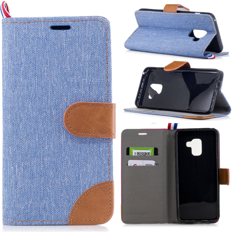 Samsung Galaxy A8 2018 Hoesje Hoes Denim Folio Mobiele Telefoon Ster Online