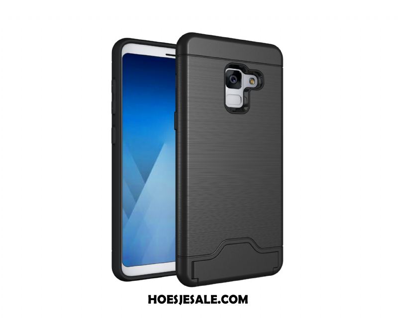 Samsung Galaxy A8 2018 Hoesje Hoes Trend Anti-fall Mobiele Telefoon Kaart Goedkoop