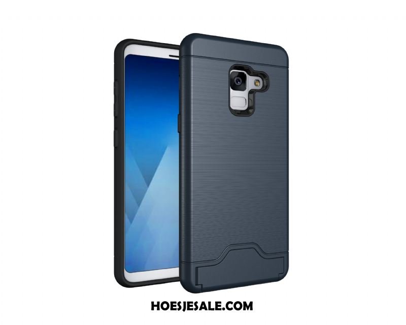 Samsung Galaxy A8 2018 Hoesje Hoes Trend Anti-fall Mobiele Telefoon Kaart Goedkoop